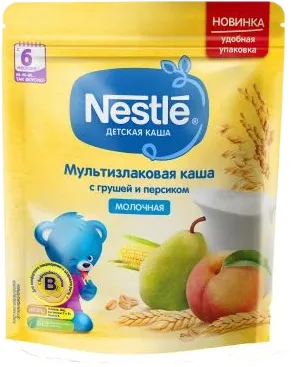 Пюре из груши и персика