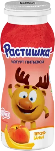 Растишка питьевой йогурт персик банан