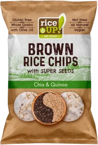 Rice Chips with Chia and Quinoa