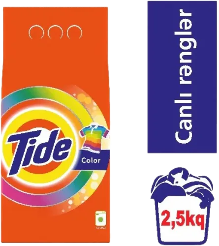 Rəngli paltarlar üçün yuyucu toz