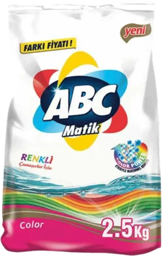 Rəngli paltarlar üçün yuyucu toz