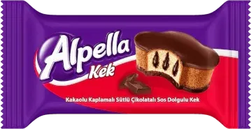 Kakao-çiyələkli keks