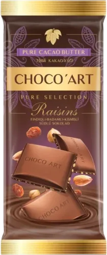 Шоколад Choco Art с изюмом и фундуком