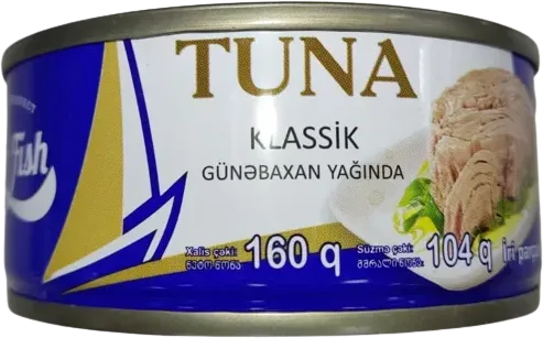Ton Balığı Günəbaxan Yağında