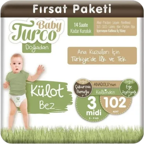 Baby Turco uşaq bezləri şort