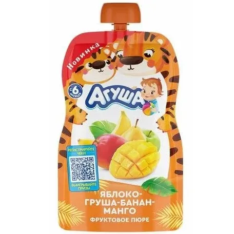 Фруктовое Пюре Яблоко Груша Манго