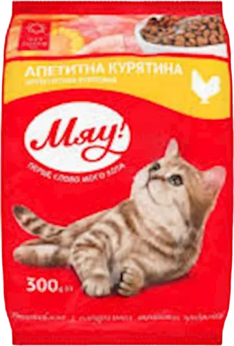 Pişiy yem 3 aydan 12 aya qədər toyuq əti ilə
