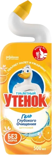 Tualet geli dərindən təmizləyici sitrus ətirli Утенок