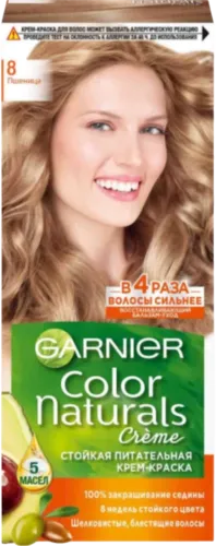 Krem-boya saç üçün Color naturals 8 Buğda