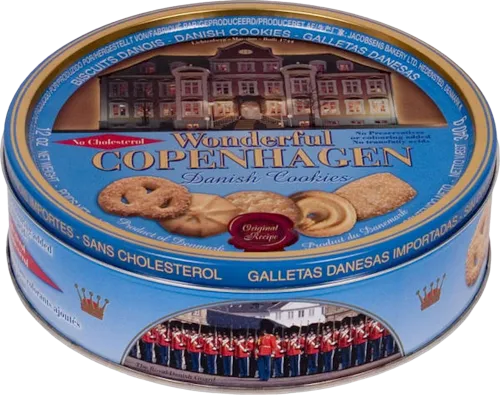 Dəmir qutuda şəkərli peçenye Copenhagen