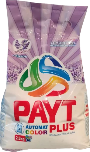 Rəngli paltarlar üçün yuyucu toz 