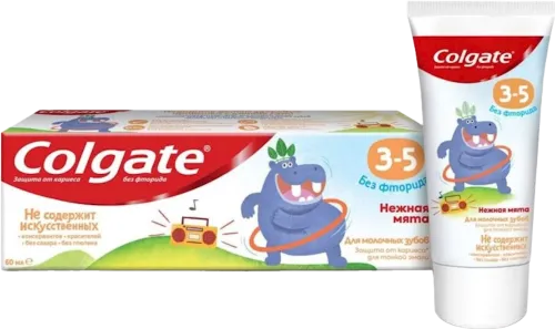 Uşaqlar üçün diş pastası ftorsuz Zərif nanə 3-5 yaş arası