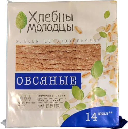 Хлебцы овсяные с пророщенной пшеницей 