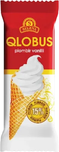 Dondurma plombir vanil ilə 