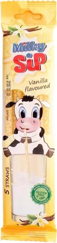 İçki üçün çubuqlar Milky Sip Vanilla 5 əd