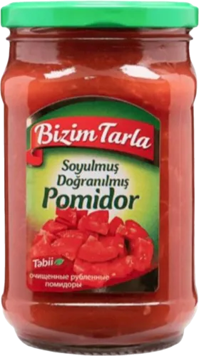 Canned peeled tomatoes Soyulmuş Doğranılmış Pomidor