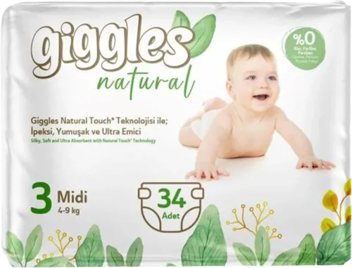 Uşaq bezi Natural twin pack midi N3 5