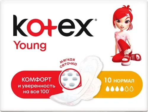 Gigiyenik bezlər Kotex Young Normal 10 əd