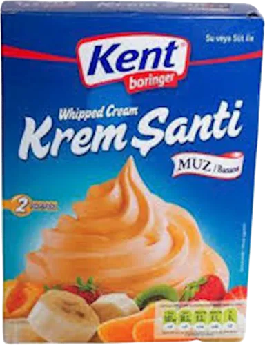 Çırpılmış qaymaq banan ilə
