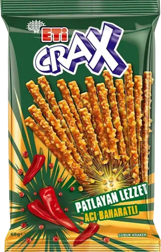 Çubuqlar Crax Acı Baharatlı ədviyyat dadı ilə