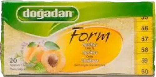 Paketləşdirilmiş çay Doğadan Form ərik ilə