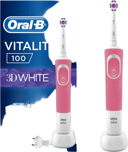 Elektrikli diş fırçası BRAUN Vitality 3D White/D100 Pink