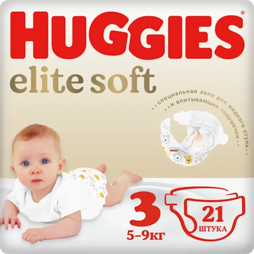 Uşaq bezi Elite Soft 3 5 21 əd.