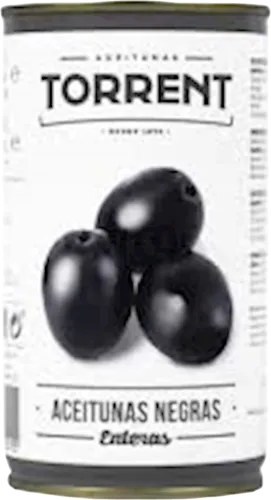 Canned black olives pitted