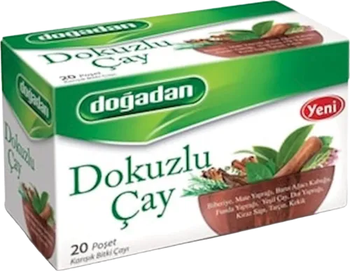 Paketləşdirilmiş qarışıq çay Doğadan Dokuzlu çay