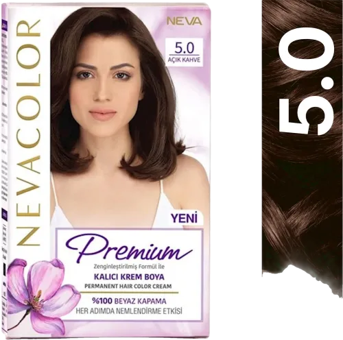 Krem-boya Premium 5.0 Açıq qəhvə