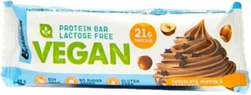 Proteinli baton Vegan Şokoladlı maffin fındıq ilə