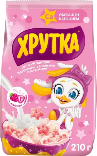 Завтрак Xrutka с клубникой и ванилью