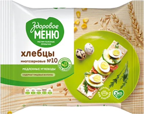 Хлебцы мультизлаковые Здоровое меню №10