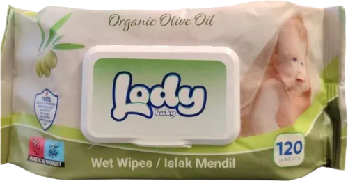 Uşaqlar üçün nəm salfet Baby zeytun yağlı