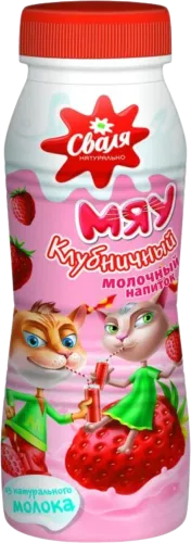 Südlü çiyələkli içəcək Мяу