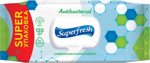 Влажные салфетки Antibacterial с клапаном