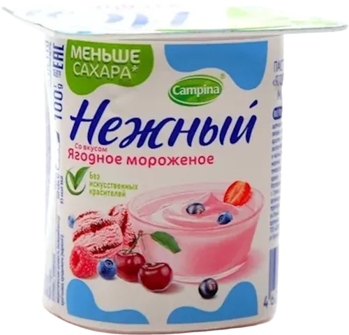 Йогурт Campina ягодное мороженое