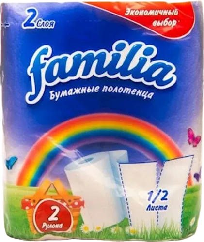 Mətbəx üçün kağız dəsmal 2 rulon 2 qatlı ağ