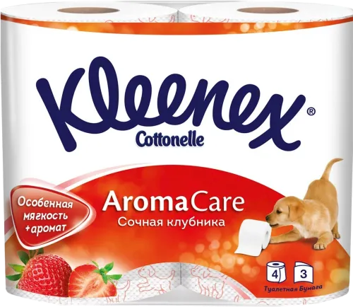 Tualet kağızı Çiyələk ətirli 3 qat 4 rulon