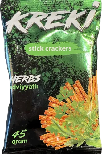 Çubuq krekerlər baharatlı