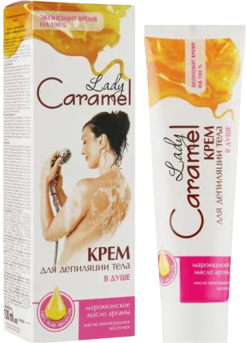 Cream Caramel for depilation in the shower