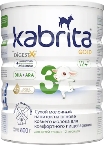 Сухой молочный напиток 3 Gold на основе козьего молока старше 12 месяцев