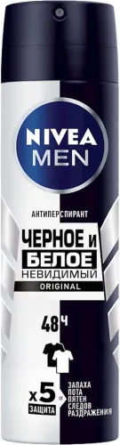 Dezodorant-antiperspirant Men Original Qara və Ağ Görünməyən
