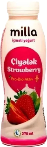 İçməli yoqurt çiyələkli