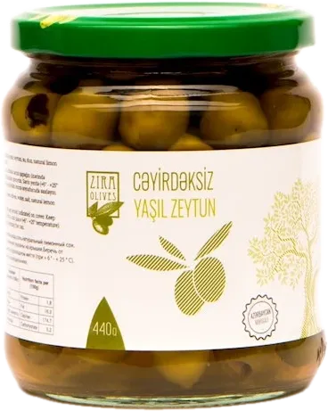 Зеленые оливки без косточки