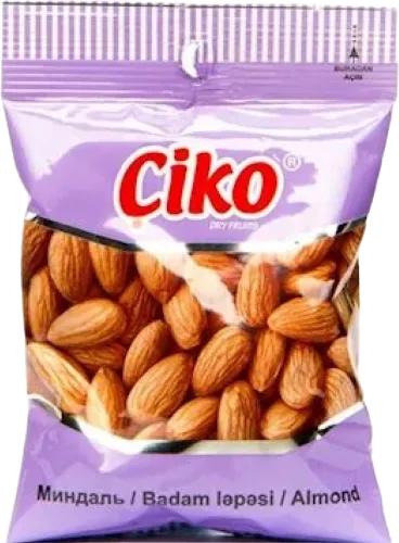 Qovrulmuş badam Çiko