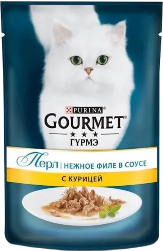 Sulu yem pişiklər üçün Perle Chicken Pouch