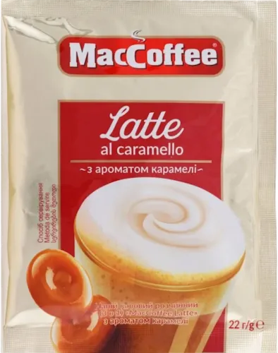Qəhvə içkisi həll olunan 3-ü 1-də Latte Al Caramello