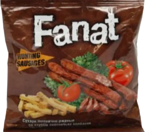 Croutons with the taste of hunting sausage