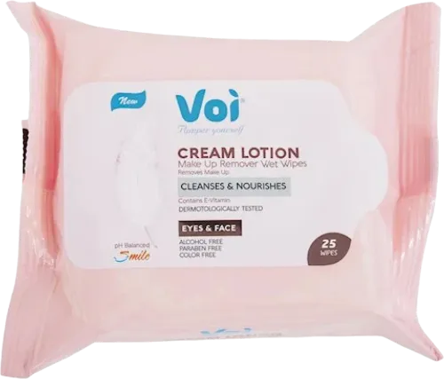 Влажные салфетки для снятия макияжа Cream Lotion